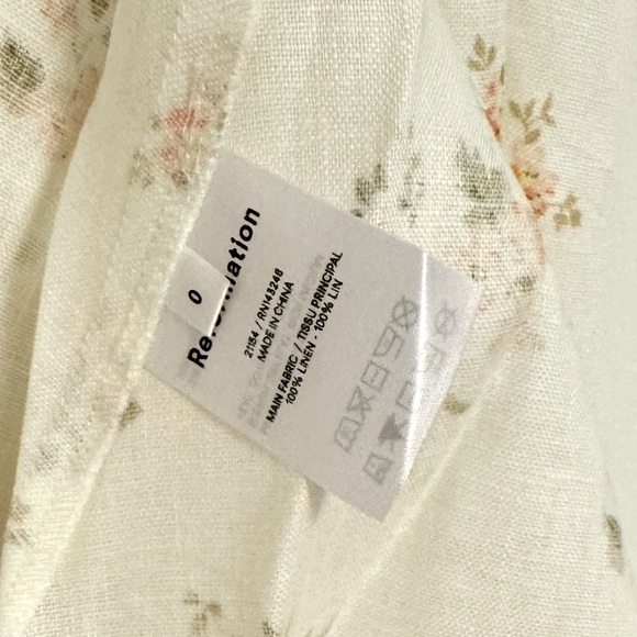 Reformation Canopy Linen Dress in Mildred‎ Size 0 - Picture 5 of 5